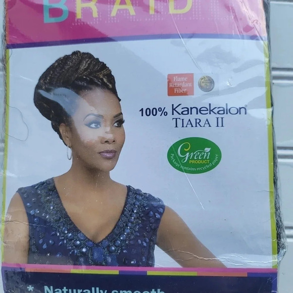 Jumbo Kaneka Braid, 100% Kanekalon color 1B black Vivica Fox Collection FS 1B 30 - Picture 3 of 15
